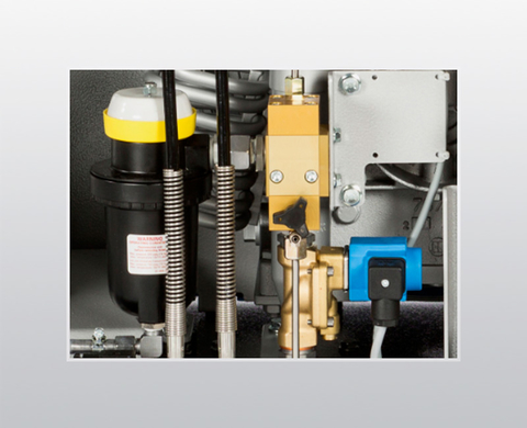 Purge automatique des condensats avec coupure de la pression finale et commande conforme à la norme CE européenne Purge automatique des condensats avec coupure de la pression finale et commande conforme à la norme CE européenne