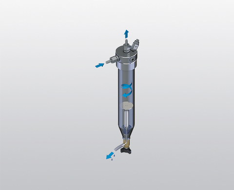 First stage intermediate separator First stage intermediate separator